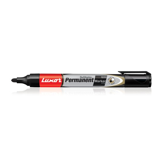 1222 Permanent Marker Pen Refillable,Black