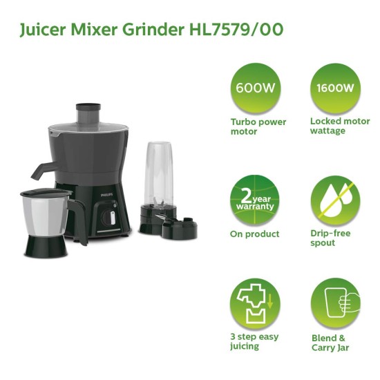 Juicer Mixer Grinder HL7579/00