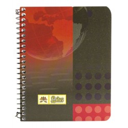 Lotus White 6 Subject Spiral Note Book 4 No, Size: A5, 200 Pages