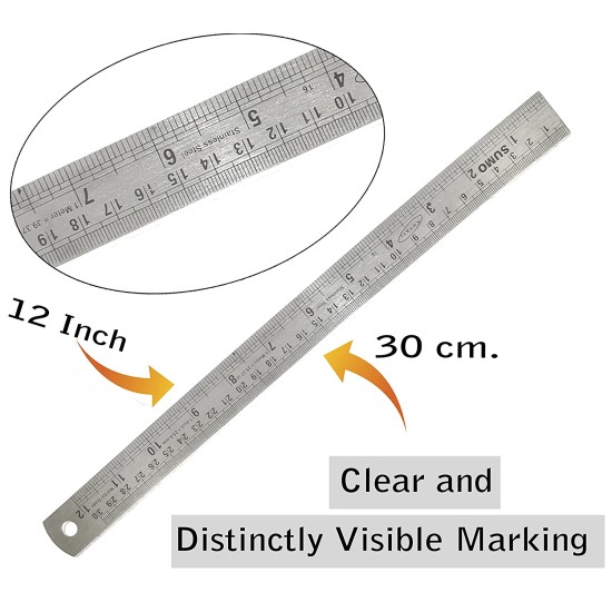 Steel Scale 30cm